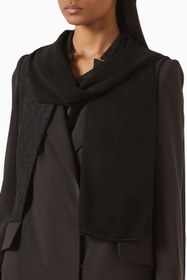 Resim Modern Kadınlar İçin Şık Blazer Tarzı Abaya Tasarımı ve Çift Düğme Detayı - Siyah / S 