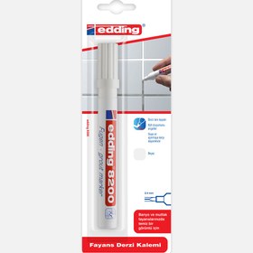 Resim Edding Fayans Derz Kalemi Beyaz 8200 Tekli Blister 