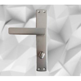 Resim ALMITAL Lusso Inox Aynalı Kapı Kolu Wc Kapı Kolu 