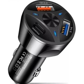 Resim Chna Hızlı Şarj Destekli 3.0 Oto Çakmaklık Şarj Aleti Apple Iphone Uyumlu 55W - PD55 Ozel 