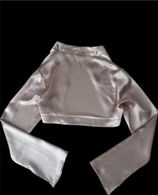 Resim Pembe Saten Bolero - S 