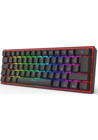 Resim Redragon K616 Fizz Pro Rgb Red Switch 2.4ghz Kablosuz Türkçe Mekanik Oyuncu Klavyesi 