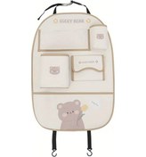 Resim Chuangyinshop Tulip Bear Storage Bag F Regular Edition Sevimli Ayı Tasarımlı Anti Tekme Fonksiyonlu Araç Koltuğu Çantası 