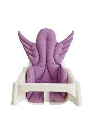 Resim Pamuk Atölyesi Antilop Melek Kanatlı Küçük Mama Sandalyesi Minderi - Mor 