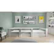Resim Herseycik Ninnimo Montessori 90X190 Yatak Uyumlu Mdf Karyola My15-1 Beyaz 
