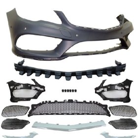 Resim Mercedes-Benz W207 2013-2017 Arası Uyumlu AMG Ön Tampon Seti (Dolu) 