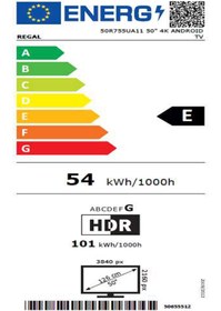 Resim Regal 50R755UA11 50'' 126 Ekran Smart 4K Ultra Hd Android Tv 