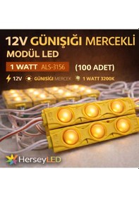 Resim 12v Günışığı 1 Watt Mercekli Modül Led 100 Adet Yüksek Verimli Led Günışığı 