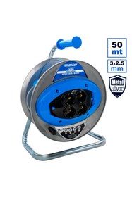 Resim Master 505423 Extra Metal Gövde Makaralı Kablo 3x2.5mm 50 Metre 