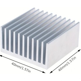 Resim Wangxi 100x40x8mm Yüksek Güçlü Led Soğutucu Alüminyum Radyatör Isı Yönetim Çözümü 