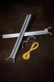 Resim Made Balkon Çamaşır Kurutmalığı, Alüminyum, Yuvarlak, Sabit, Yüksek Kalite, Dayanıklı Çamaşırlık, 6 m Kaplamalı İp Dahil 