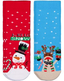 Resim Civil Boys Hello Snow Havlu 2'li 3-11 Yaş Erkek Soket Çorap - Standart / 5-6 Yaş 