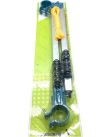 Resim Plastik Kulplu Küpeşte Makaralı Katlanır Çamaşır Askısı 4741 Altın - Krom 