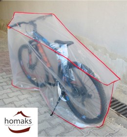 Resim Homaks Bisiklet Koruma Örtüsü Şeffaf 