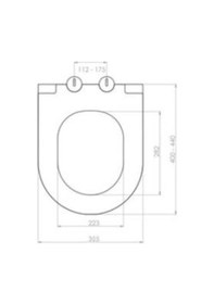 Resim Nkp Slim Elegance Duroplast Yavaş Kapanan Klozet Kapağı - Nkp0411 