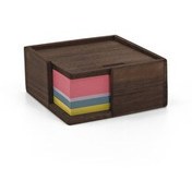 Resim WOODSAKA Not Kağıdı Kutusu - Ceviz - 10.5x10.5x4.5 CM 