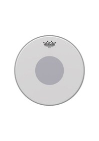 Resim Remo Cs-0114-10 Controlled Sound Coated Black Dot Profesyonel - 14 İnç Trampet Derisi 10-mil Tek Katman, Efsanevi Dayanıklılık Ve Odaklanmış Tını, Sektör Standardı Ölçüler: 14 İnç Çap 