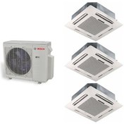 Resim Bosch Multi Kaset Tipi İnverter Klima 28000 Btu 1 Dış + 3 İç Ünite 12000 + 12000 + 12000 Btu Ücretsiz Gönderim