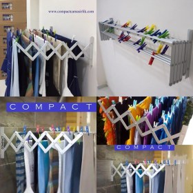 Resim Compact Çamaşırlık 90 cm 9 Askılı 8,1 Metre Askı Alanı 