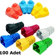 Resim Rj45 Kılıf Cat5 Renkli Koruyucu Network Boot 100 Adet Papuç 