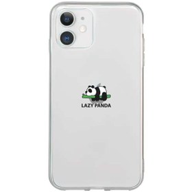 Resim Trihed Apple Iphone 11 Uyumlu Şeffaf Telefon Kılıfı - Lazy Panda 