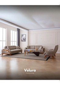 Resim Berra Koltuk Takımı & Oturma Grubu 3+3+1 - Koyu Krem 3+3+1 