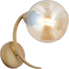 Resim Apliqa Pireal Tekli Eskitme Bal Camlı Modern Yatak Başı, Salon Aplik 