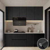 Resim 1 rulo 60 cm genişliğinde mat kendinden yapışkanlı duvar kağıdı, su geçirmez ve çıkarılabilir duvar çıkartması, oturma odası, mutfak, yatak odası, mobilya yenileme için uygun 