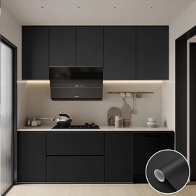 Resim 1 rulo 60 cm genişliğinde mat kendinden yapışkanlı duvar kağıdı, su geçirmez ve çıkarılabilir duvar çıkartması, oturma odası, mutfak, yatak odası, mobilya yenileme için uygun 