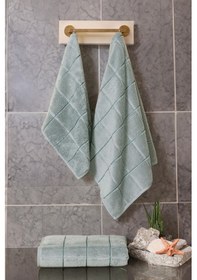 Resim Varol Karemicro Cotton Banyo Havlusu 70x140cm Yeşil-70x140cm Yeşil 