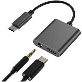 Resim Bluekey Aux Ses Kablosu Usb Tip-C Şarj Kulaklık Adaptörü 3.5Mm 