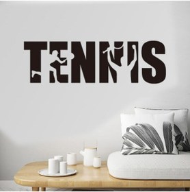 Resim habune 1 Parça Duvar özel yeni sticker Yaratıcı Ingilizce Tenis Yatak Odası Spor Salonu Duvar Çıkartması 