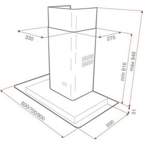Resim Teka DG3 90 Inox Duvar Tipi Davlumbaz 