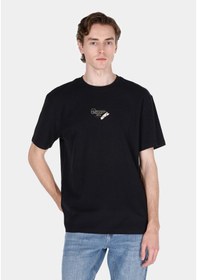 Resim Colin's Colins Comfort Fit Yuvarlak Yaka Jakarlı Erkek Siyah Kısa Kol Tişört Cl1072852 Cl1072852 Q1.v1 Blk Siyah 