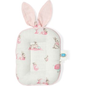 Resim Müslin Bebek Emzirme Yastığı - Bébé Lapin Rose 