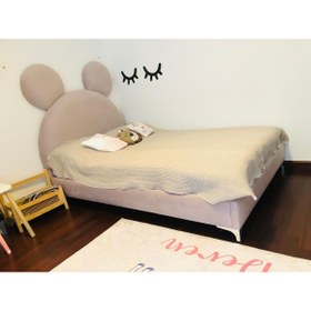 Resim Puf Bebe 100x200 Ölçüde Genç Çocuk Odası Yatağı (YATAK DAHİLDİR) 