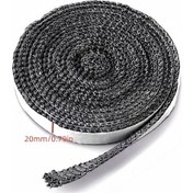 Resim Gaojunshop01 Kendinden Yapışkanlı Siyah Soba Rulosu - 20mm, 2m, Şömine Kapakları Ve Hava Temizleyiciler İçin Kolay Montaj. 