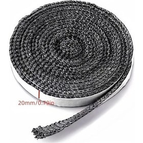 Resim Gaojunshop01 Kendinden Yapışkanlı Siyah Soba Rulosu - 20mm, 2m, Şömine Kapakları Ve Hava Temizleyiciler İçin Kolay Montaj. 