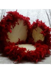 Resim Tüylü Deri Tef 27-32-30 cm Ölçülerinde Yazısız 