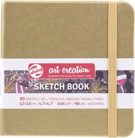 Resim TALENS ARTCREATION ESKİZ BLOĞU 140 GR 12 X 12 CM WHİTE GOLD 