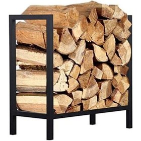 Resim Fbt Dekoratif Metal Şömine Yanı Odunluk 50x40x30 Cm 