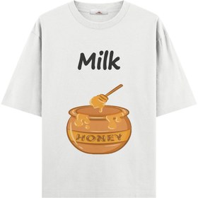 Resim Milk Honey - Hamile Oversize Tshirt - Siyah / M / Oversize 