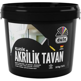 Resim Düfa Klasik Tavan Boyası Akrilik Beyaz 10 Kg 