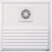 Resim Aspiratörlü - Fanlı Alüminyum Yapıştırma Menfez Beyaz 