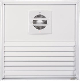 Resim Aspiratörlü - Fanlı Alüminyum Yapıştırma Menfez Beyaz 