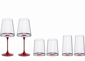 Resim Split Glass - Tüm Bardaklar - Kırmızı (2'li Set) 