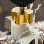 Resim Su Borularında Delik Genişletme ve Açma İçin Uygun, Altıgen Saplı Yüksek Hız Çeliği Adım Matkap Uçları 20/25/32mm'lik 3'lü Set 