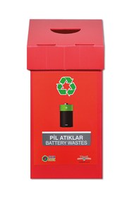 Resim Saatistan Çevre Dostu Geri Dönüşüm Kutusu, Pratik ve Şık Tasarım 