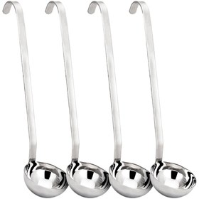 Resim Kepçe - Ø140mm - Uzunluk: 500mm - Paslanmaz Çelik - (4 Adet) 