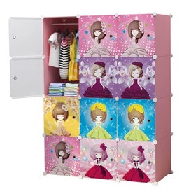 Resim 12 Raflı Çocuk Odası Dolabı - Kendin Yap - 12 Kapaklı, 12 Raflı Organizer Dolap. 35cmX35cm Ebatlarında 